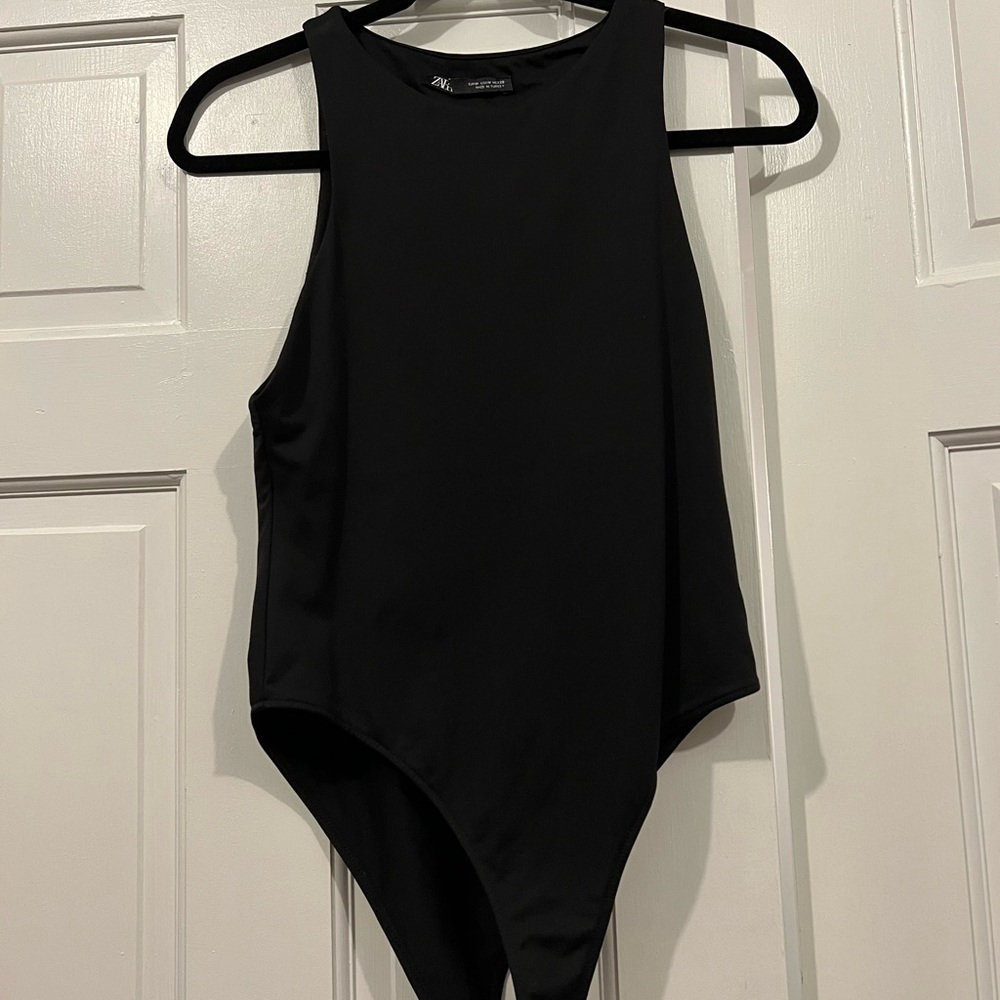 Zara Tank Bodysuit - M in Black